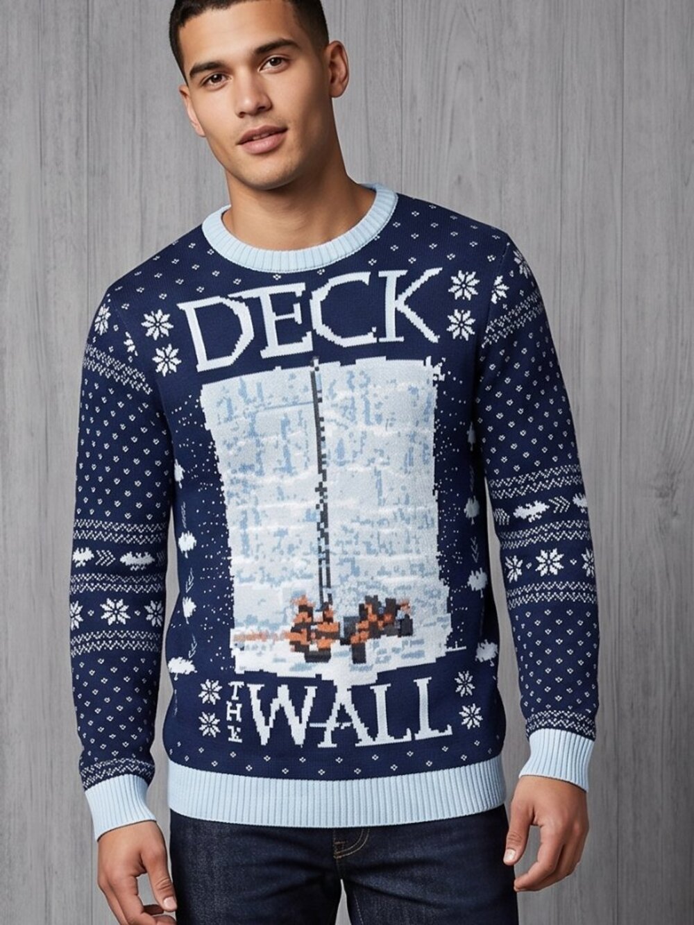 Game of Thrones Cotton Ugly Christmas Sweater Crew Neck Pullover Size Medium